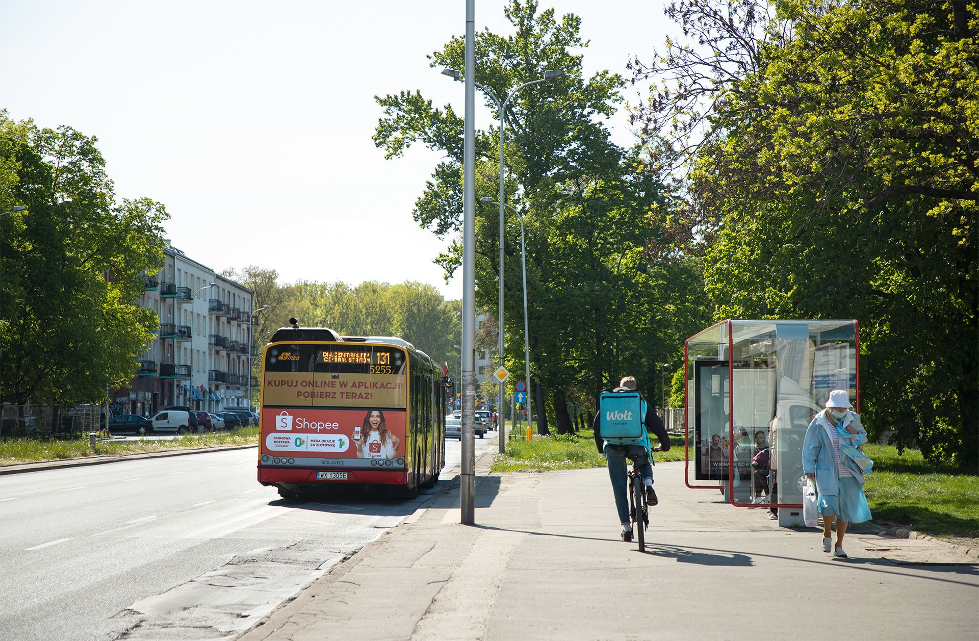 Stępińska - przystanek autobusowy w Warszawie 